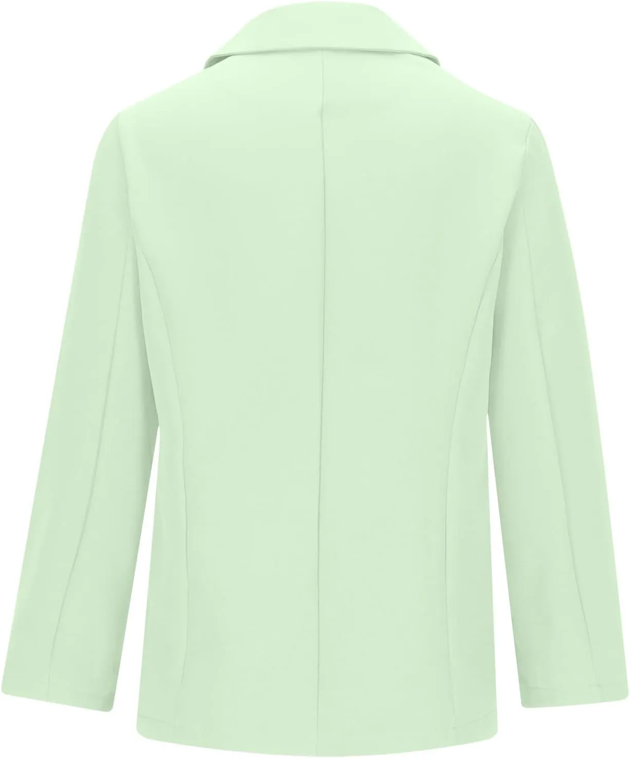 2024 Fall Blazers for Women Business Open Front Blazer Coat Casual Solid Lapel Buttonless Blazer Jacket with Pocket
