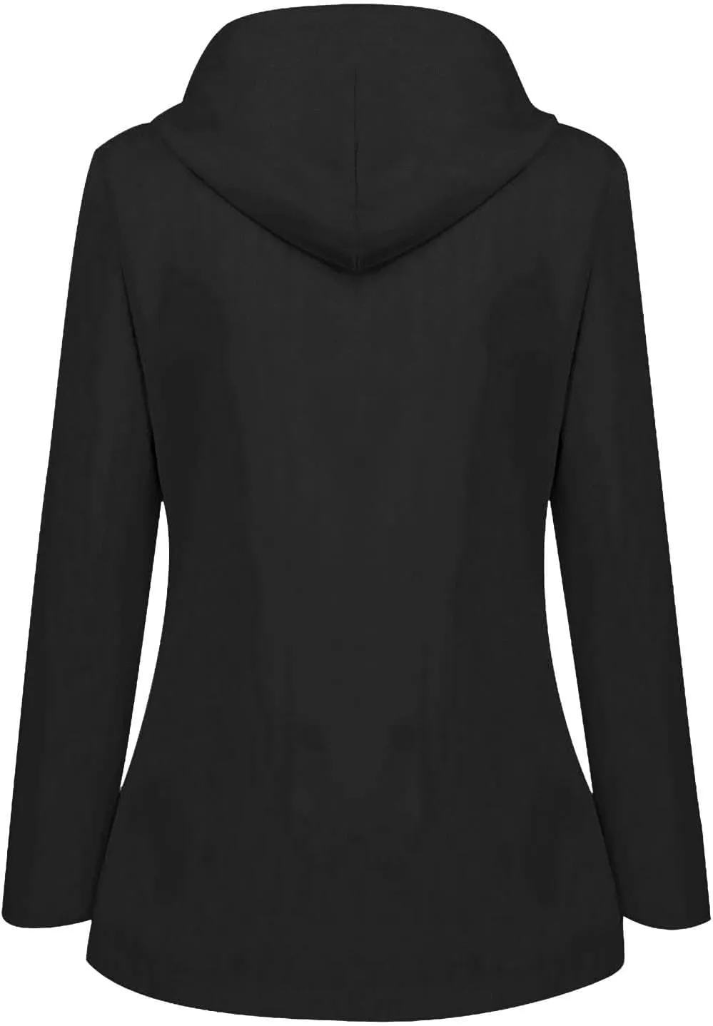 2025 Spring Fashion Womens Raincoat Fit Waterproof Dressy Zip up Rain Jacket Windbreaker with Pockets Hood