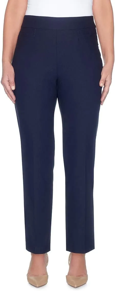Alfred Dunner Women's Allure Slimming Missy Stretch Pants-Modern Fit