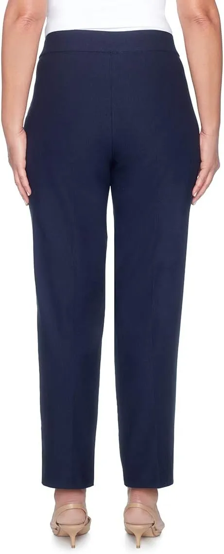 Alfred Dunner Women's Allure Slimming Missy Stretch Pants-Modern Fit