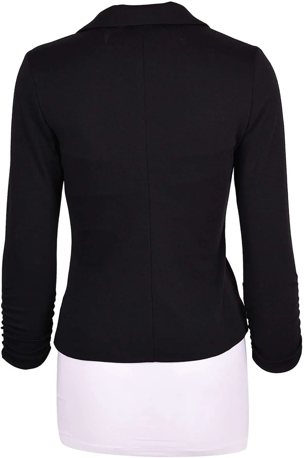 Auliné Collection Women's Casual Work Solid Color Knit Blazer