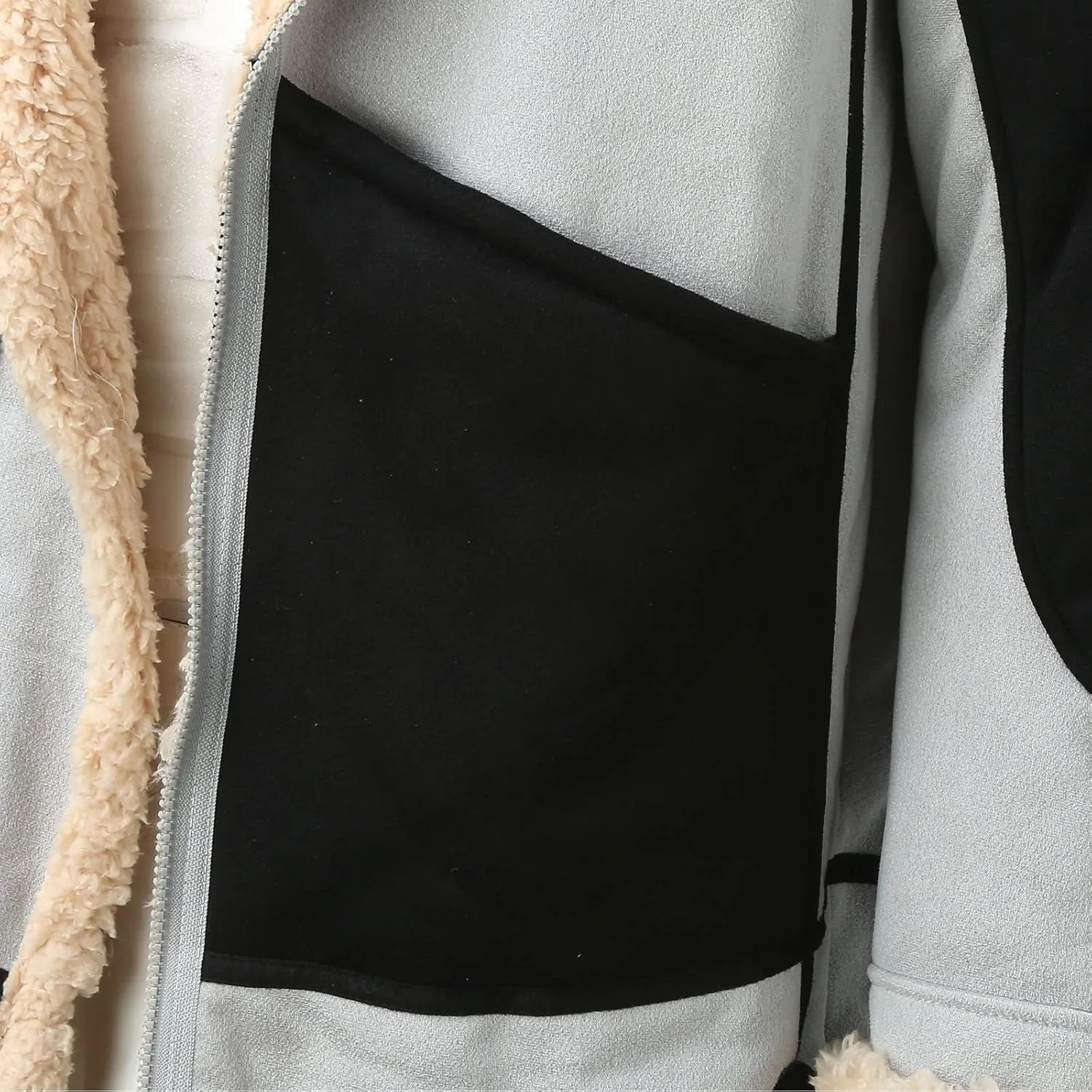 BIFUTON Winter Coats for Men, Mens Vintage Faux Leather Jacket Sherpa Lined Heavyweight Shearling Coats Winter Bomber Jackets