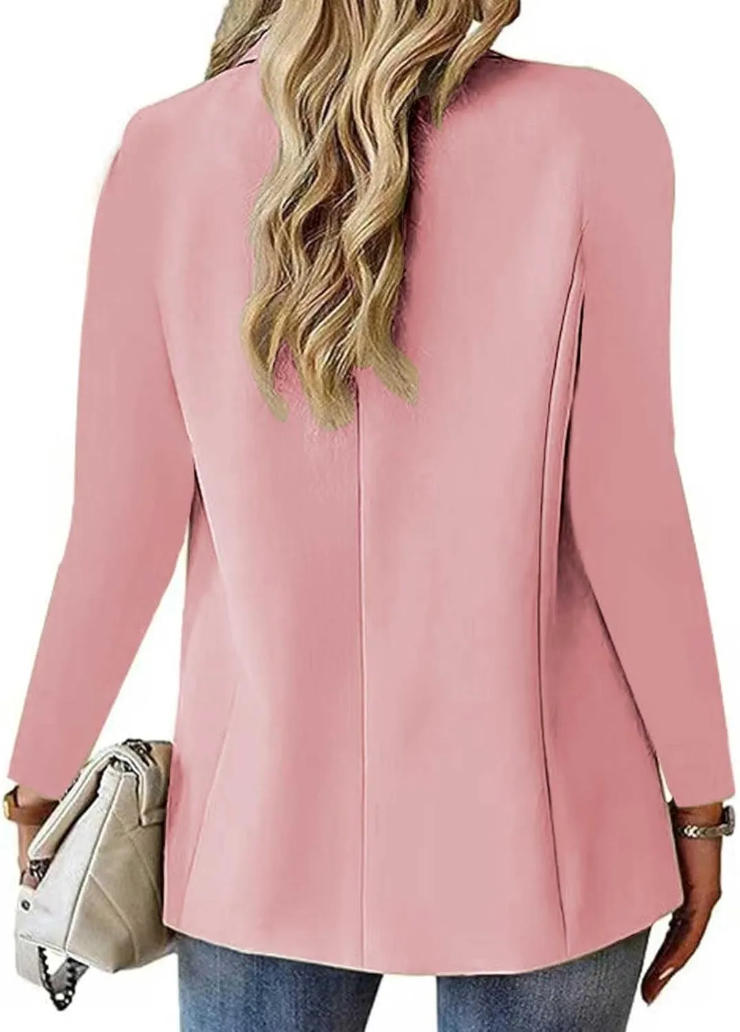 Blazers for Women Business Casual Blazer Open Front Cardigan Long Sleeve Notch Collar Blazer Work Office Suit Jacket
