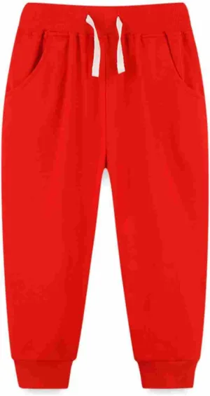 Boys Sweatpants Toddler Joggers Pants Casual Pull on Pants with Pockets Kids Joggering Pants Girl Sport Pants