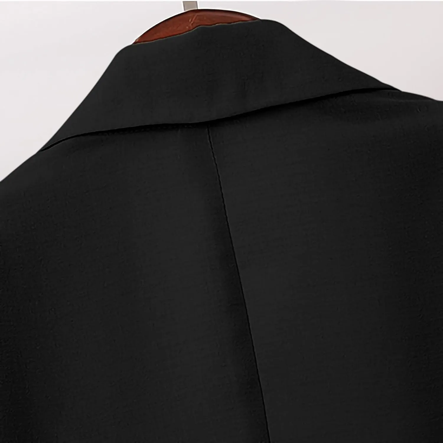 Business Blazers Jacket for Women Casual Solid 3/4 Sleeve Blazer Jackets Fall Lapel Open Front Slim Blazer Coats