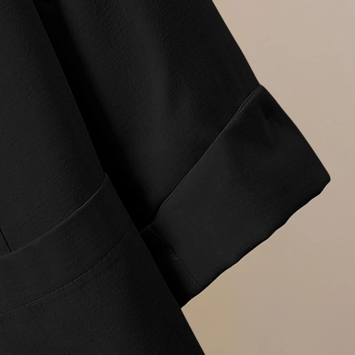 Business Blazers Jacket for Women Casual Solid 3/4 Sleeve Blazer Jackets Fall Lapel Open Front Slim Blazer Coats