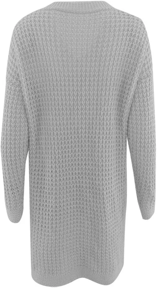 Cardigan for Women Sweaters Chunky Plus Size Long Sleeve Open Front Tops Cable Knit Coat with Pockets Button Outerwear