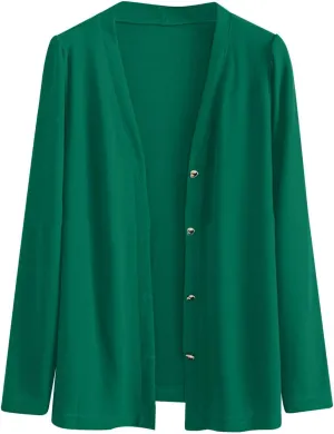 Cardigan Women Sleeve Ice Silk Knit with Skirt V Neck Cardigan Black Sweatshirt Women's Cardigan Sweaters Oversized