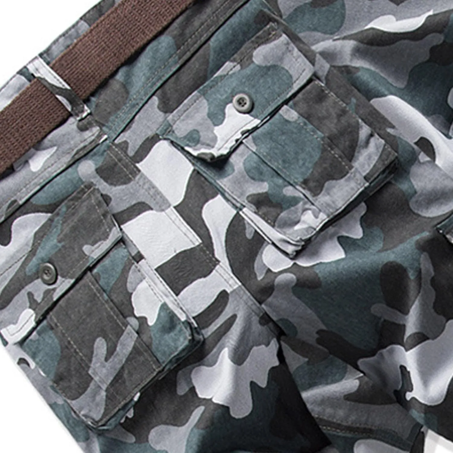 Cargo Pants for Men Relaxed Fit Camo Sweatpants with 8 Pockets Military Army Combat Hiking Pant Baggy Casual Trousers