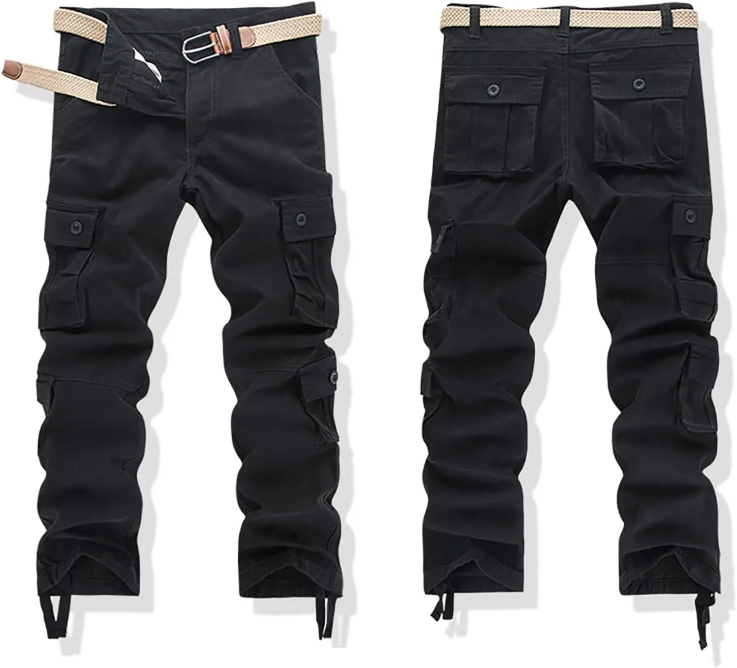 Cargo Pants for Men Relaxed Fit Camo Sweatpants with 8 Pockets Military Army Combat Hiking Pant Baggy Casual Trousers