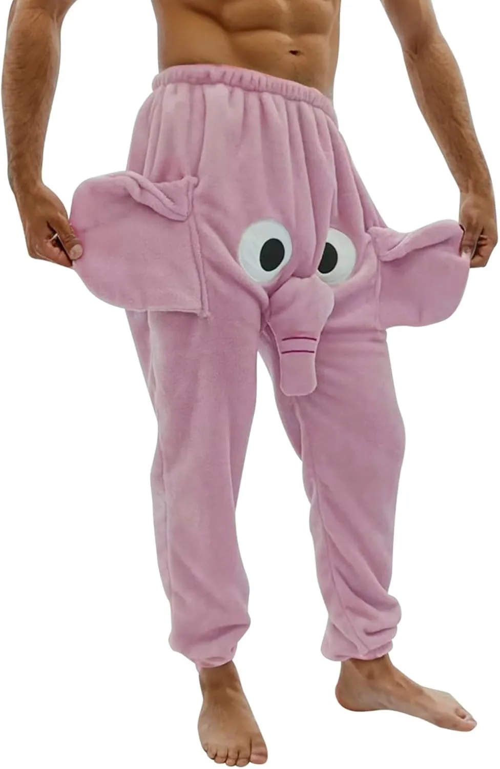 Cartoon Elephant Pants Cute Animal Pants Big Nose and Ears Unisex Soft Elephant Homewear Sleepwear