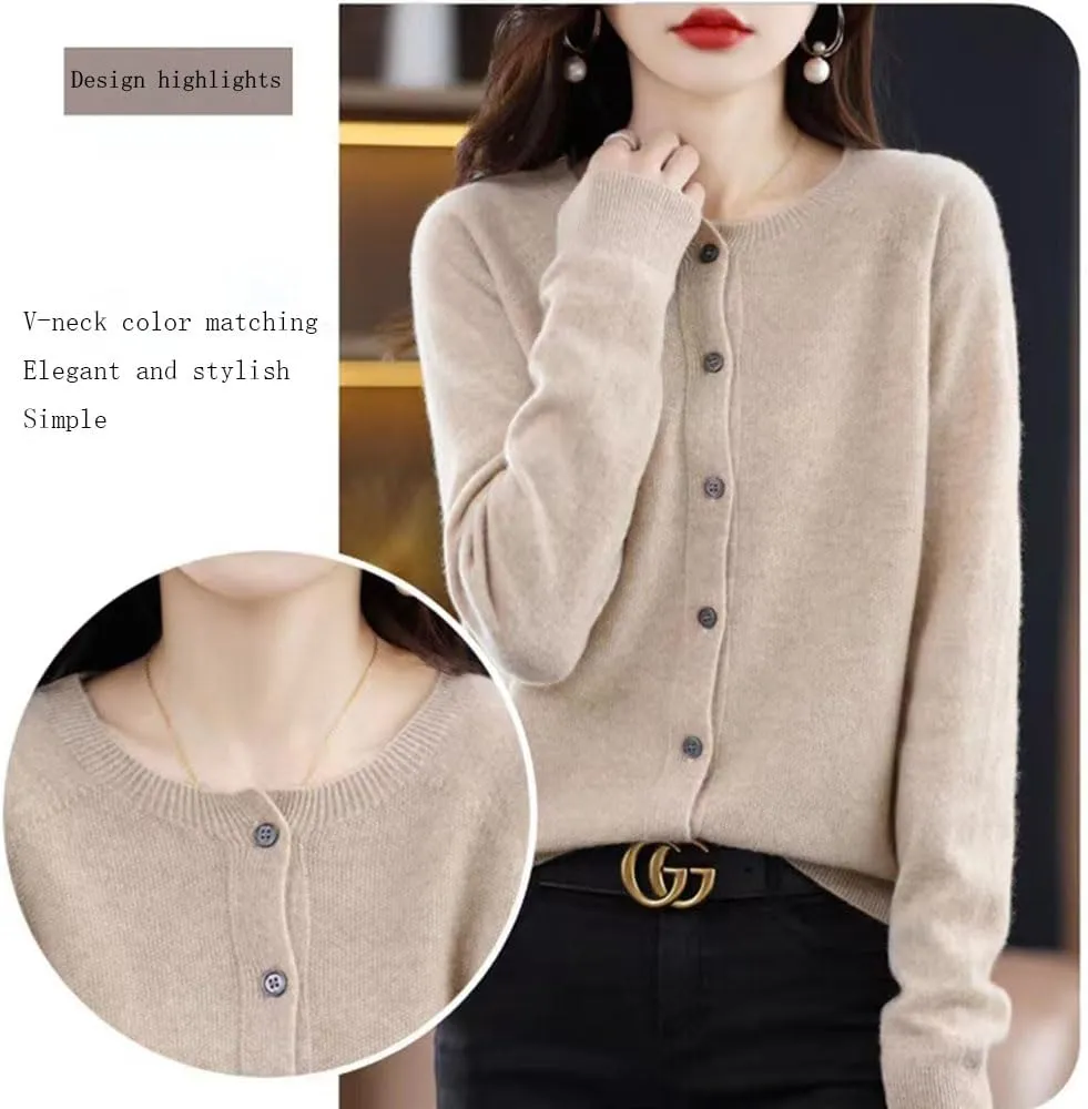 Cashmere Cardigans for Women,Cashmere Sweaters for Women,Cashmeres Cardigan Sweaters for Women