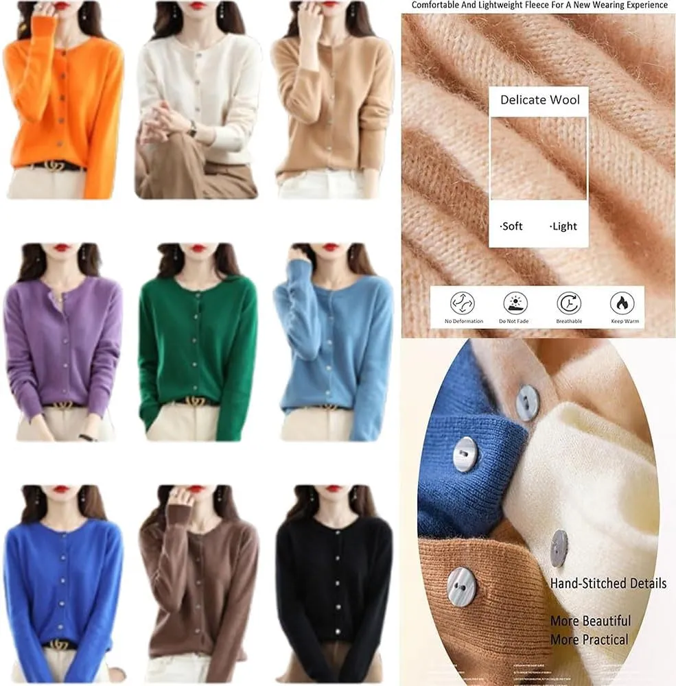 Cashmere Cardigans for Women,Cashmere Sweaters for Women,Cashmeres Cardigan Sweaters for Women