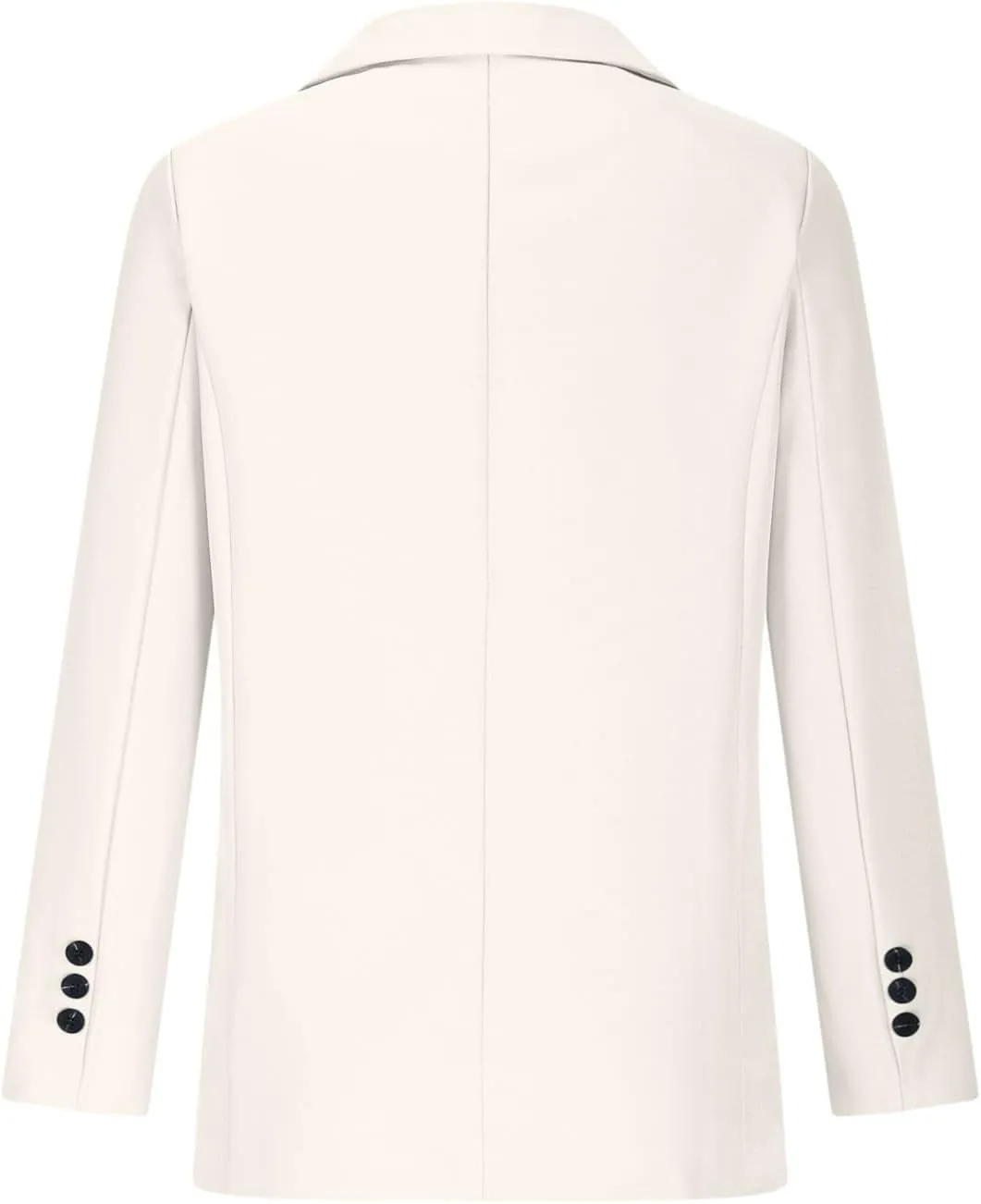 Casual Solid Blazers for Women Business Open Front Office Button Blazer Coat Fall Lapel Plus Size Blazer Jacket
