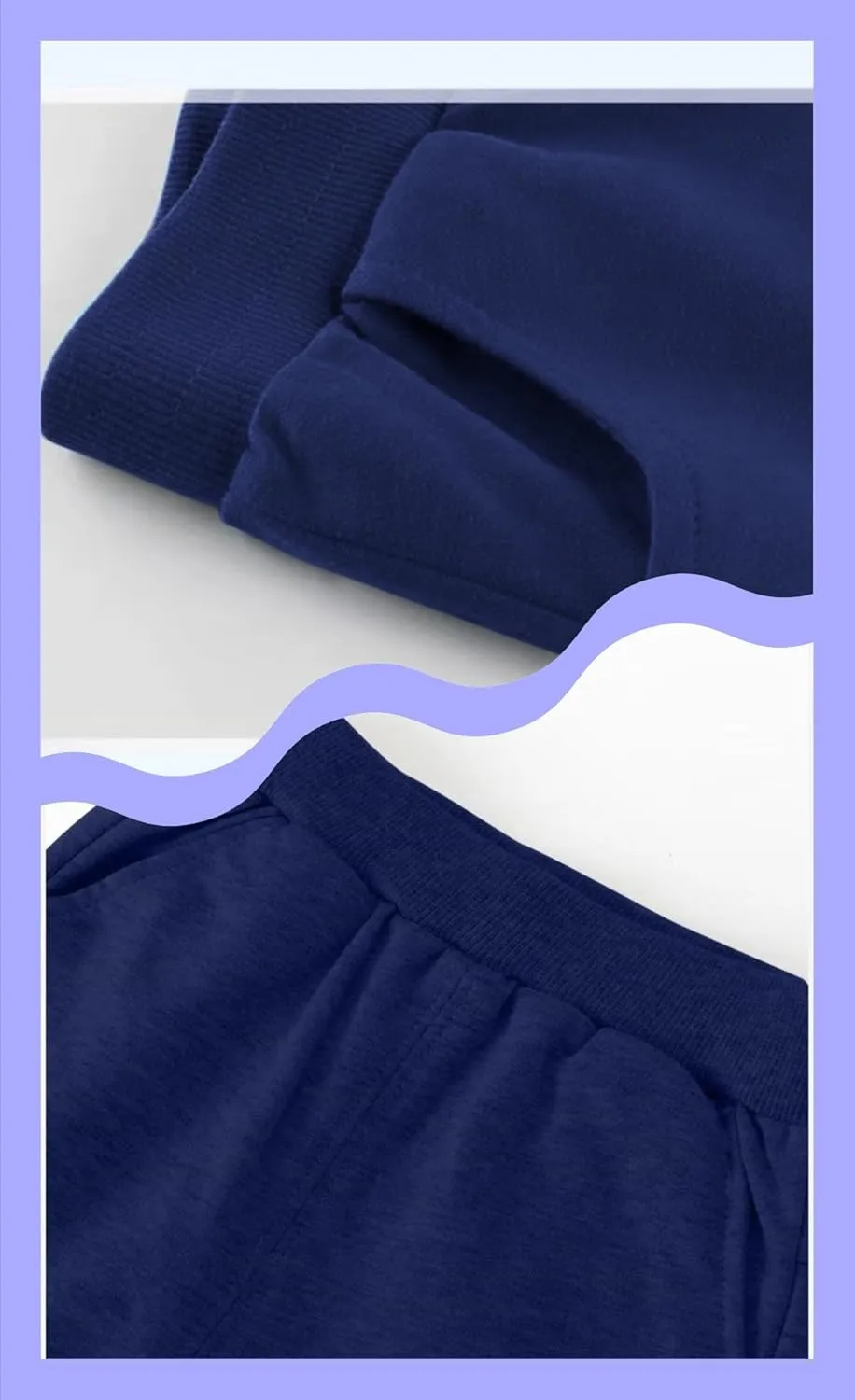 Cotton Casual Athletic Solid Pocket Pull On Pants for Boy & Kids& Toddlers ，Active Jogger Sweatpants