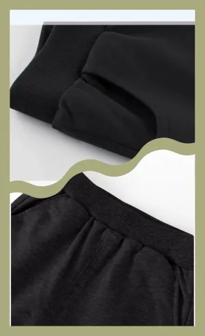 Cotton Casual Athletic Solid Pocket Pull On Pants for Boy & Kids& Toddlers ，Active Jogger Sweatpants