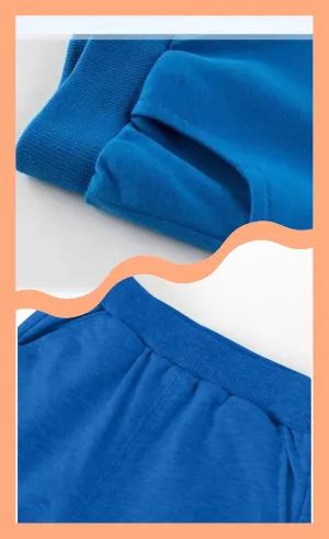 Cotton Casual Athletic Solid Pocket Pull On Pants for Boy & Kids& Toddlers ，Active Jogger Sweatpants
