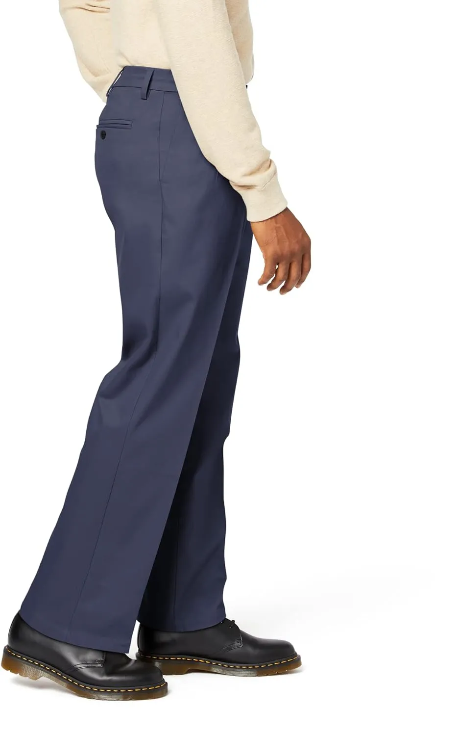 Dockers Men's Relaxed Fit Signature Khaki Lux Cotton Stretch Pants-Pleated