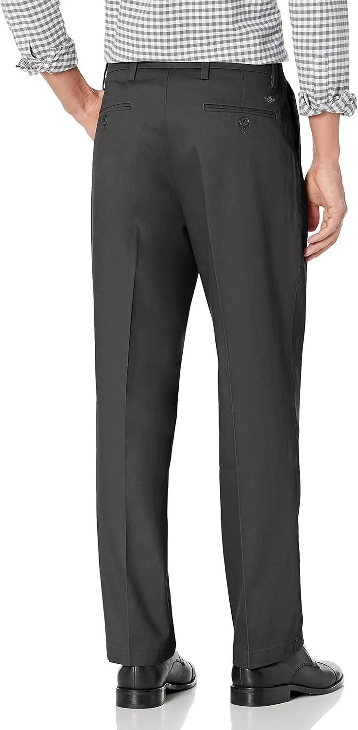 DOCKERS Mens Relaxed Fit Signature Khaki Lux Cotton Stretch Pants