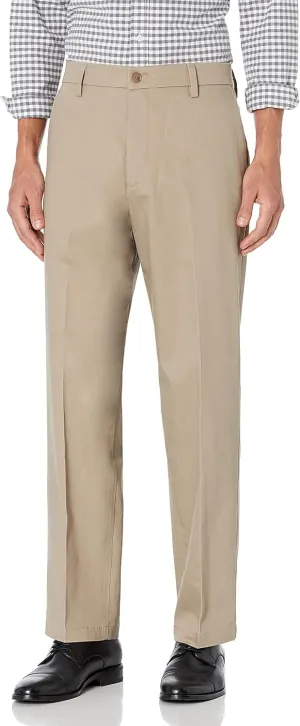 DOCKERS Mens Relaxed Fit Signature Khaki Lux Cotton Stretch Pants