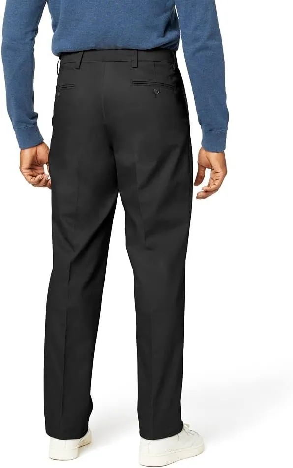 DOCKERS Mens Relaxed Fit Signature Khaki Lux Cotton Stretch Pants