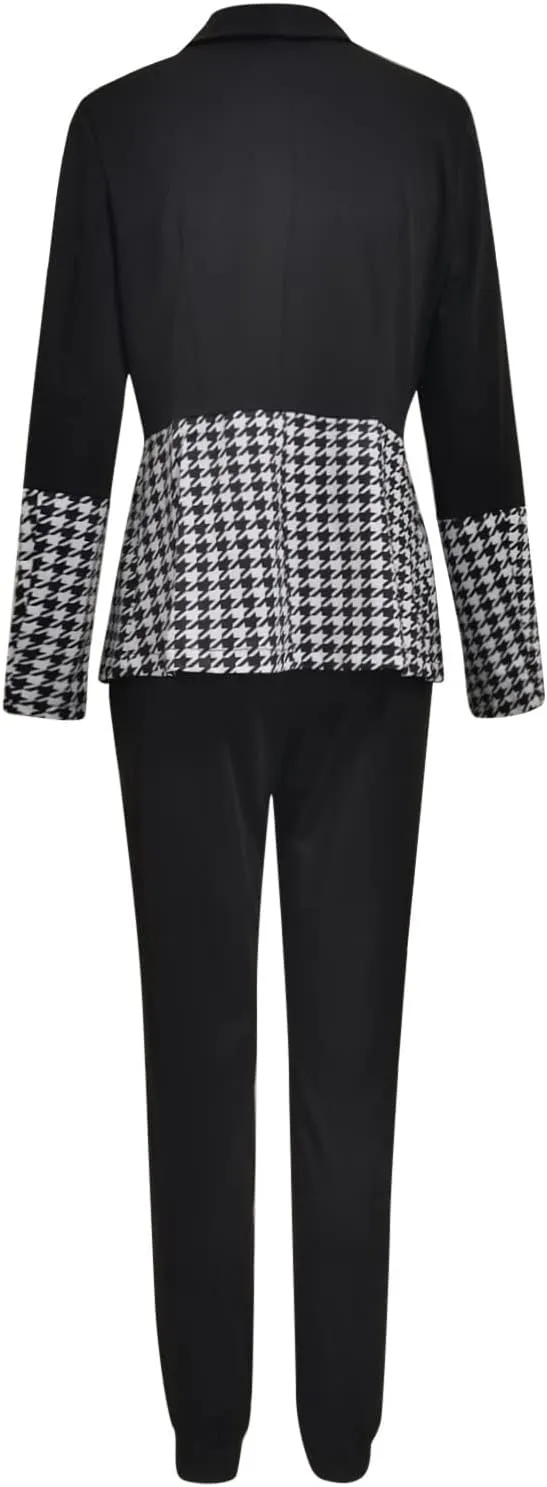 Dressy Pant Suits for Women Evening Party Wedding Guest 2 Piece Business Suit Elegant Professional Blazer Pants Sets