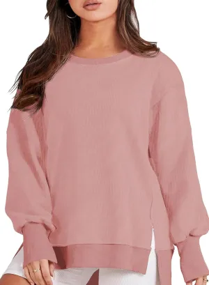 Eytino Plus Size Sweatshirt for Women Oversized Long Sleeve Crewneck Casual Loose Fall Fashion Outfits Tops(1X-5X)