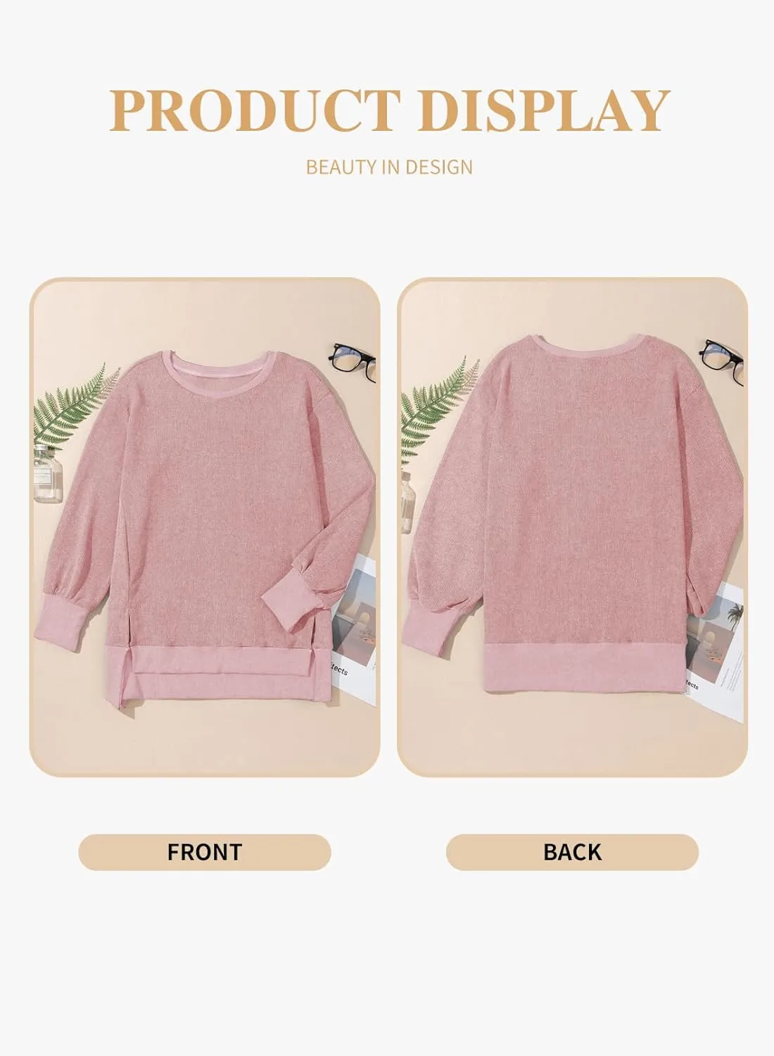 Eytino Plus Size Sweatshirt for Women Oversized Long Sleeve Crewneck Casual Loose Fall Fashion Outfits Tops(1X-5X)