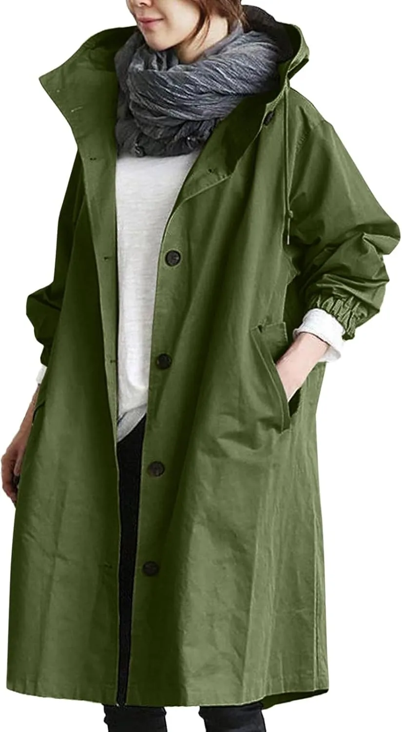 Fall Fashion for Women 2025 Trendy Women Winter Wool Blend Camel Mid-Long Coat Notch Double-Breasted Lapel Jacket Outwear