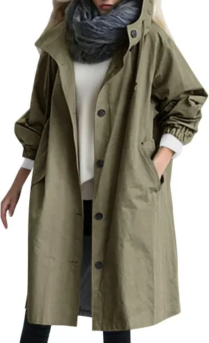 Fall Fashion for Women 2025 Trendy Women Winter Wool Blend Camel Mid-Long Coat Notch Double-Breasted Lapel Jacket Outwear