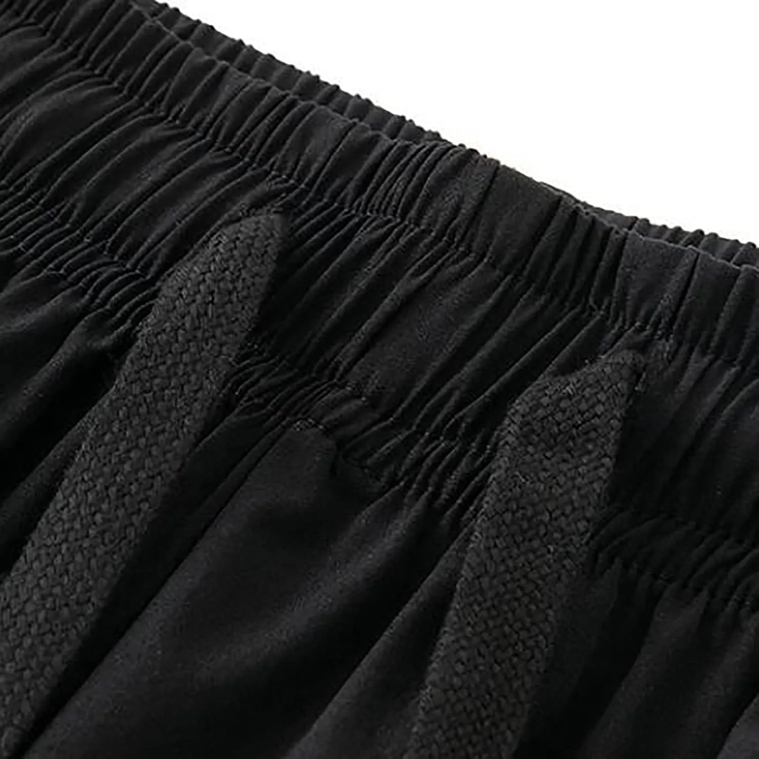 Fxbar Mens Pants Casual Hawaii Print Summer Beach Tie Pants Elastic Waist Drawstring Baggy Trousers