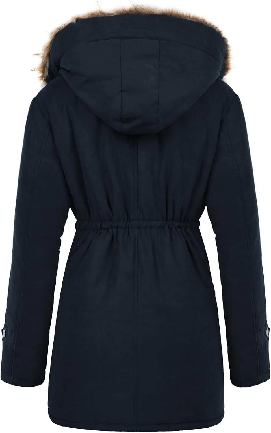 GRACE KARIN Women's Winter Coats Fleece Parkas Anoraks Hooded Military Jacket Coats