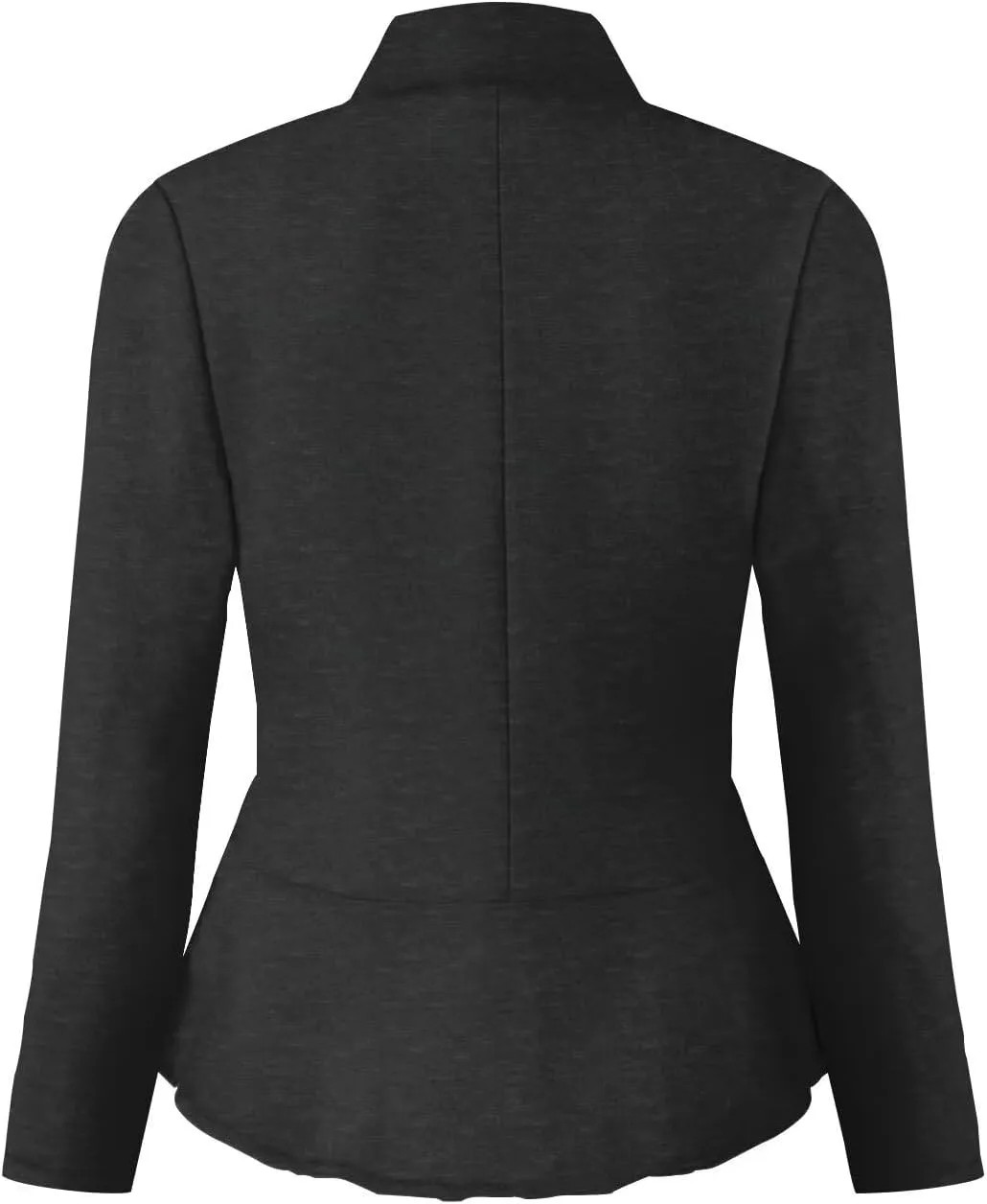 Hybrid & Company Women's Casual Work Office Elegant Open Front Premium Nylon Blazer Jacket