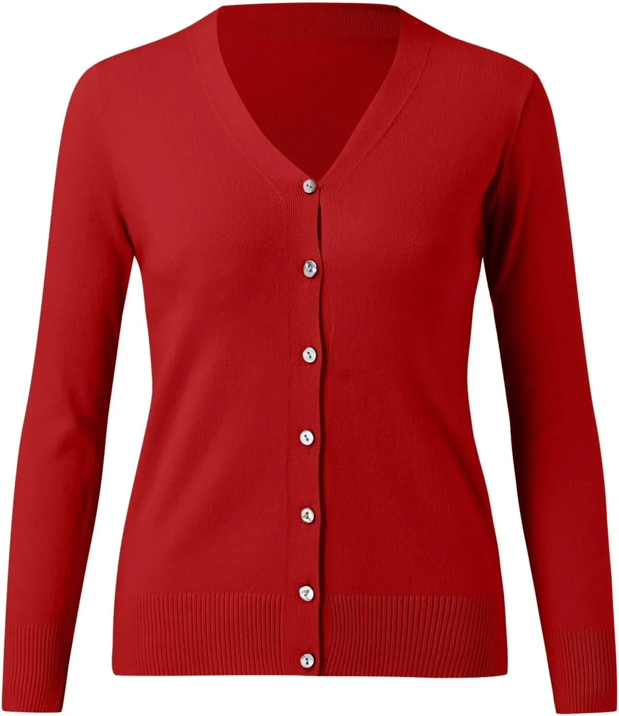 iLH Cardigan Sweaters for Women Lightweight Open Front Cropped Cardigans 2024 Fall Knit Outwear Button Down Casual Coat