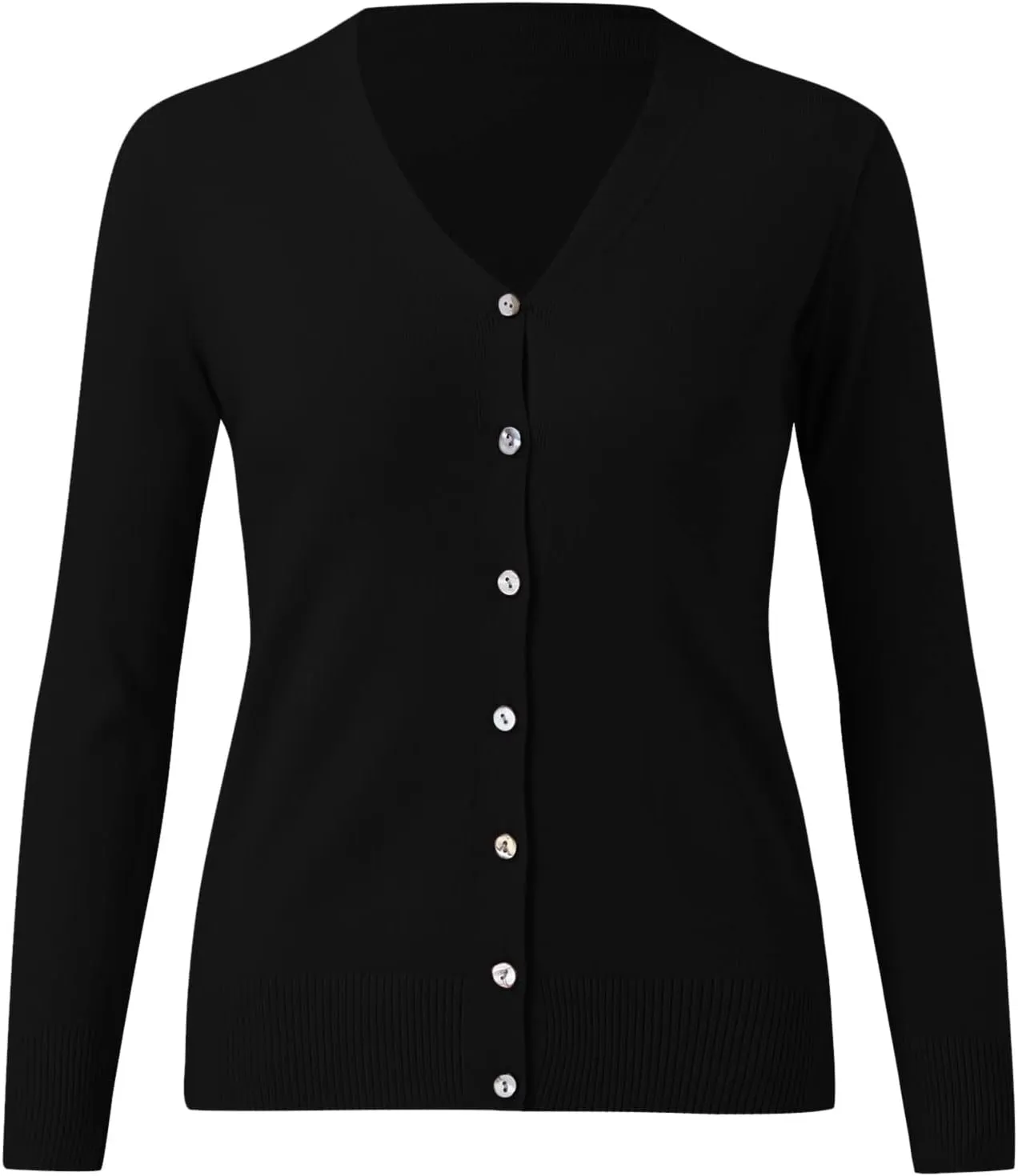 iLH Cardigan Sweaters for Women Lightweight Open Front Cropped Cardigans 2024 Fall Knit Outwear Button Down Casual Coat