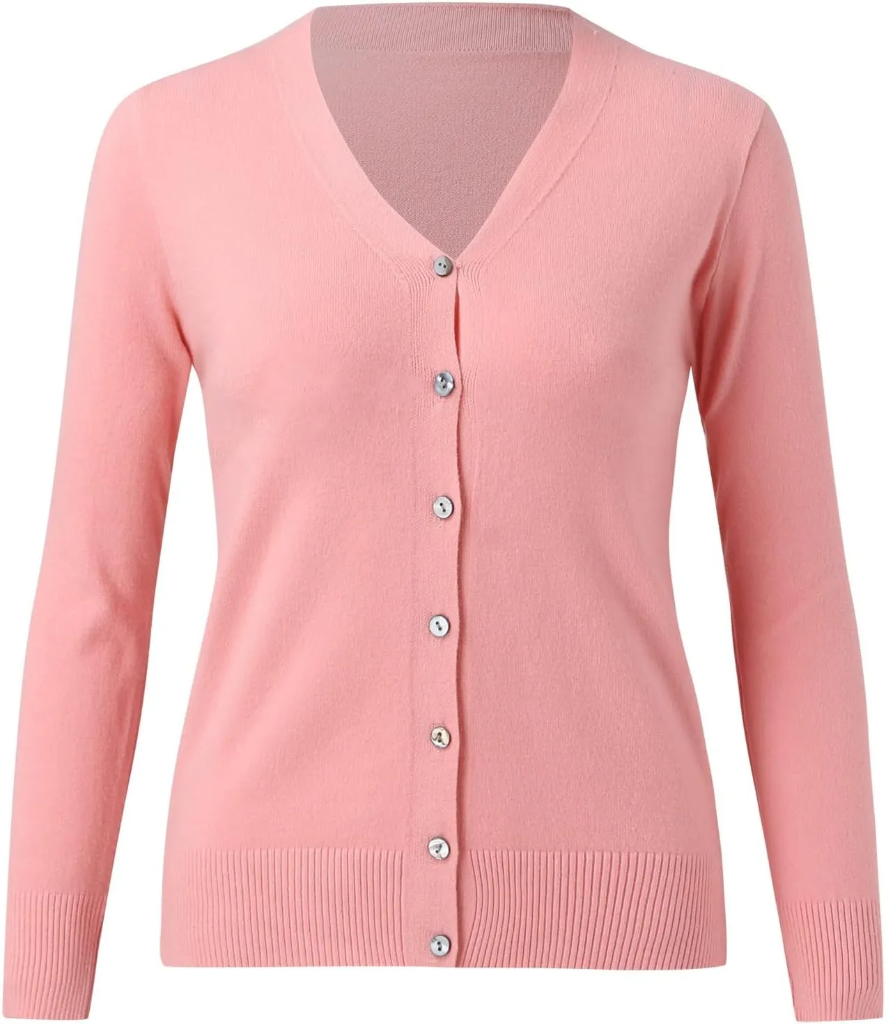iLH Cardigan Sweaters for Women Lightweight Open Front Cropped Cardigans 2024 Fall Knit Outwear Button Down Casual Coat