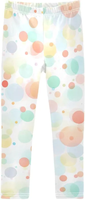 J JOYSAY Dots Colorful Girls Leggings Girls Stretch Pants