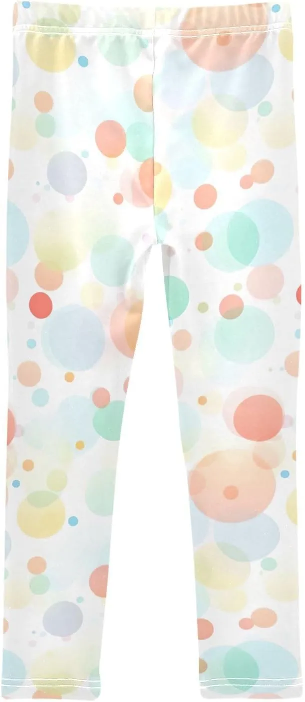 J JOYSAY Dots Colorful Girls Leggings Girls Stretch Pants