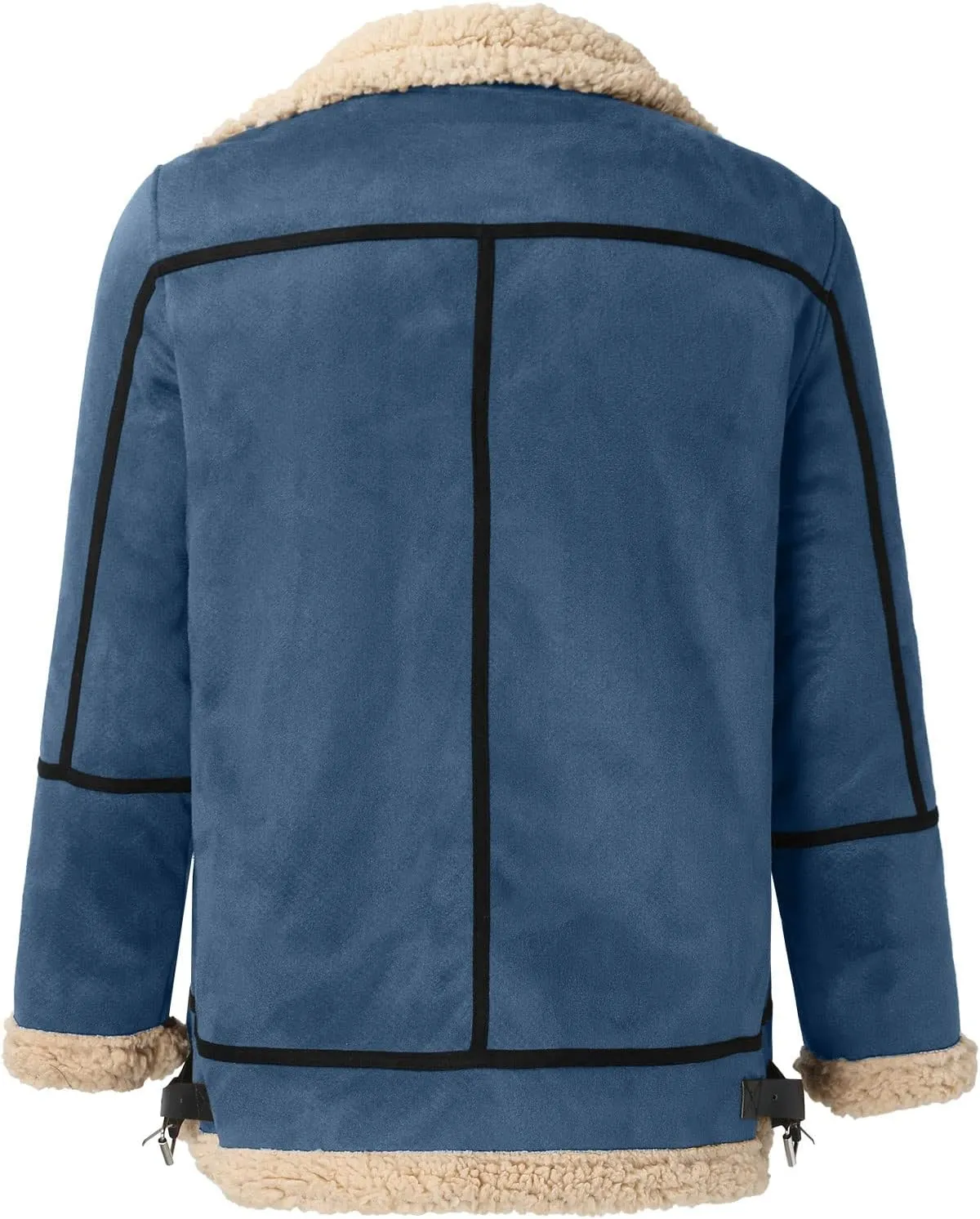 LCMTWX Jackets for Men Winter Outerwear Single-breasted Solid Color Lapel Long Sleeve Coat Cardigan Plush Long Coat Mens