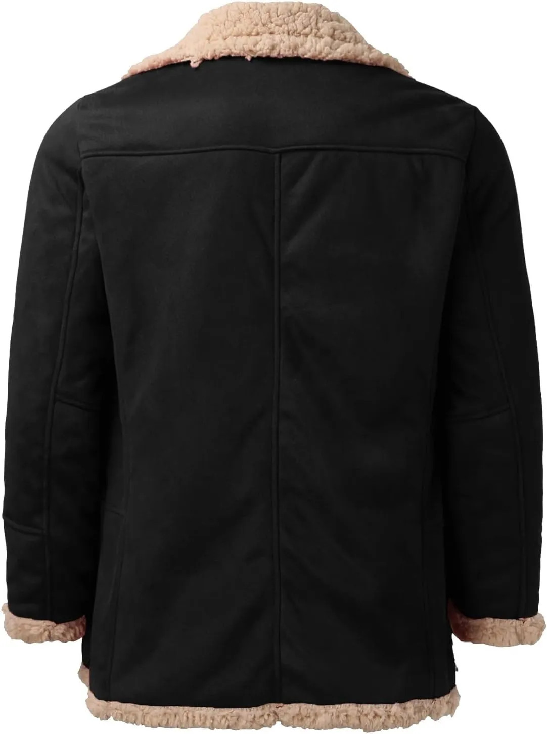 LCMTWX Mens Puffer Jackets Coat Button Solid Color Jacket Leather Windbreaker Long Sleeve Men's Winter Thickened Warm