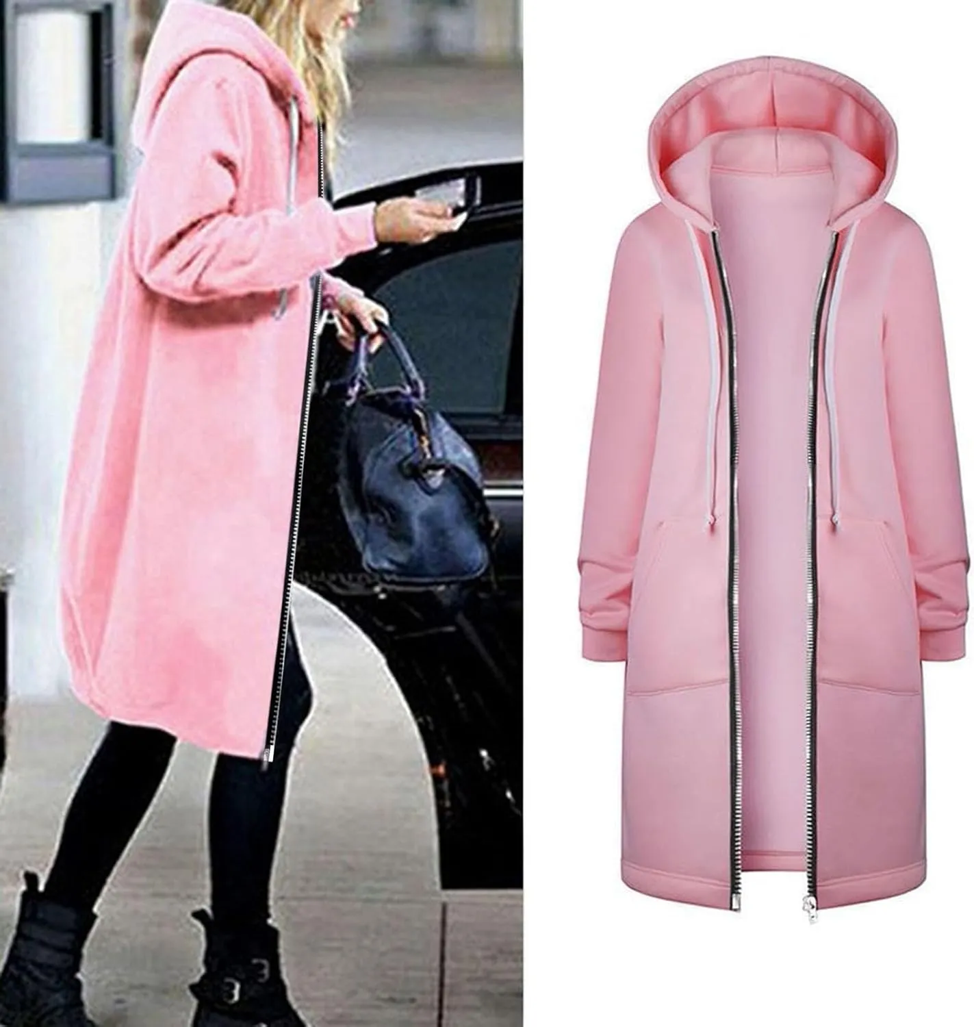 LCMTWX Winter Coats for Women 2023 Trendy Womens Elegant Windbreaker Wild Winter Women's Coat Long Coat Women Long Coat