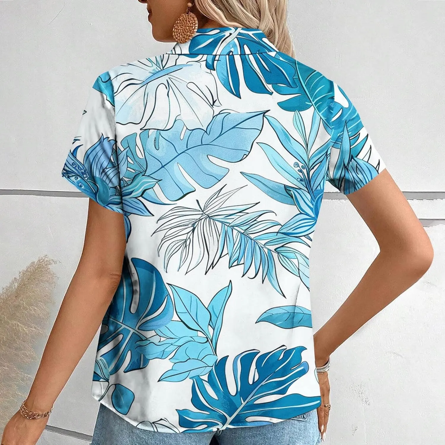 Lightweight Boho Shirt Cardigans for Women Summer Dressy Casual Button Down Shirts