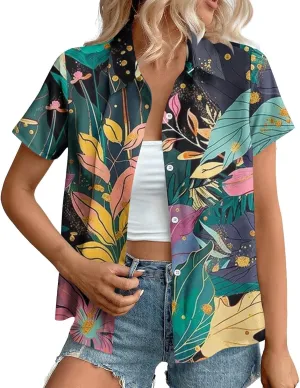Lightweight Boho Shirt Cardigans for Women Summer Dressy Casual Button Down Shirts