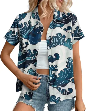 Lightweight Boho Shirt Cardigans for Women Summer Dressy Casual Button Down Shirts