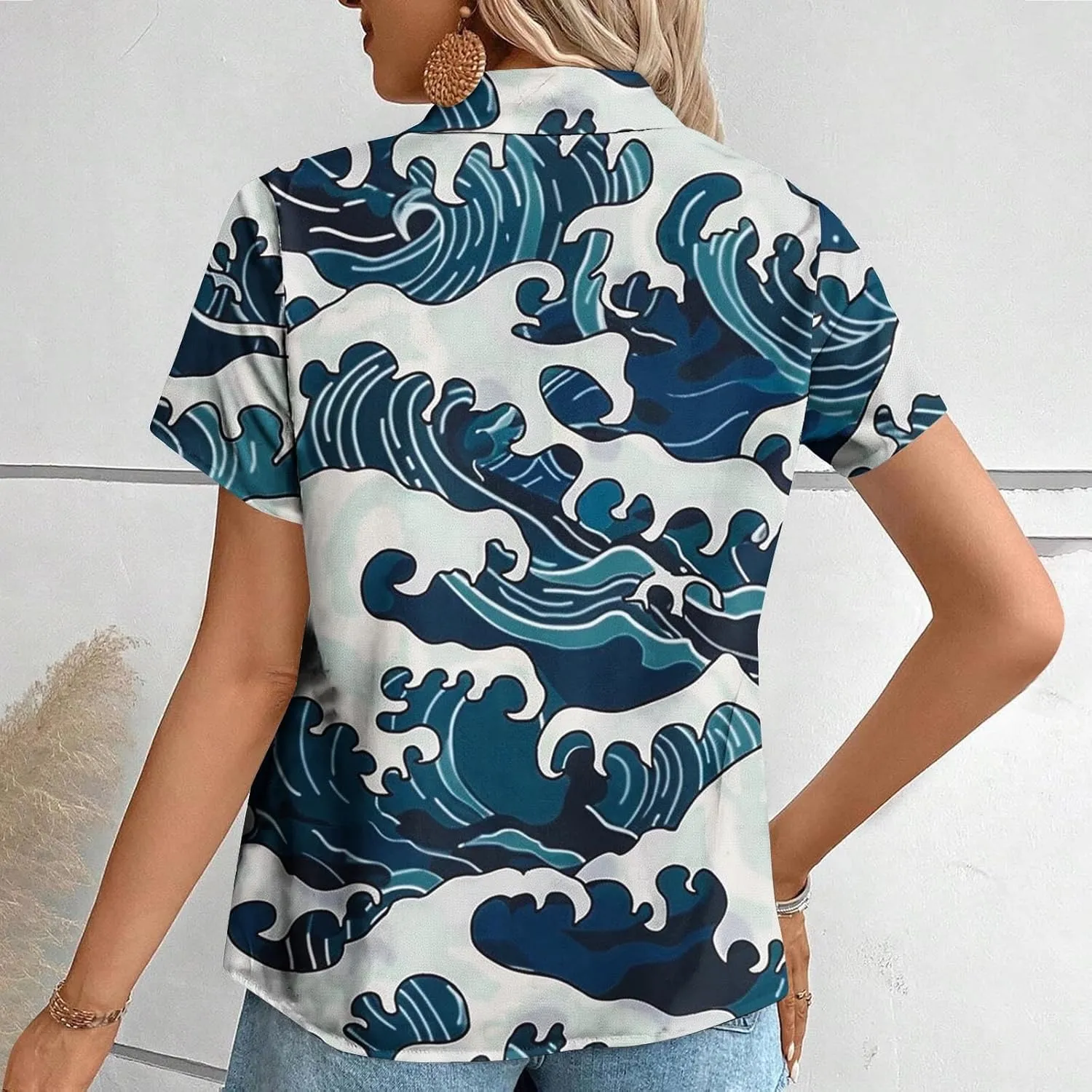 Lightweight Boho Shirt Cardigans for Women Summer Dressy Casual Button Down Shirts