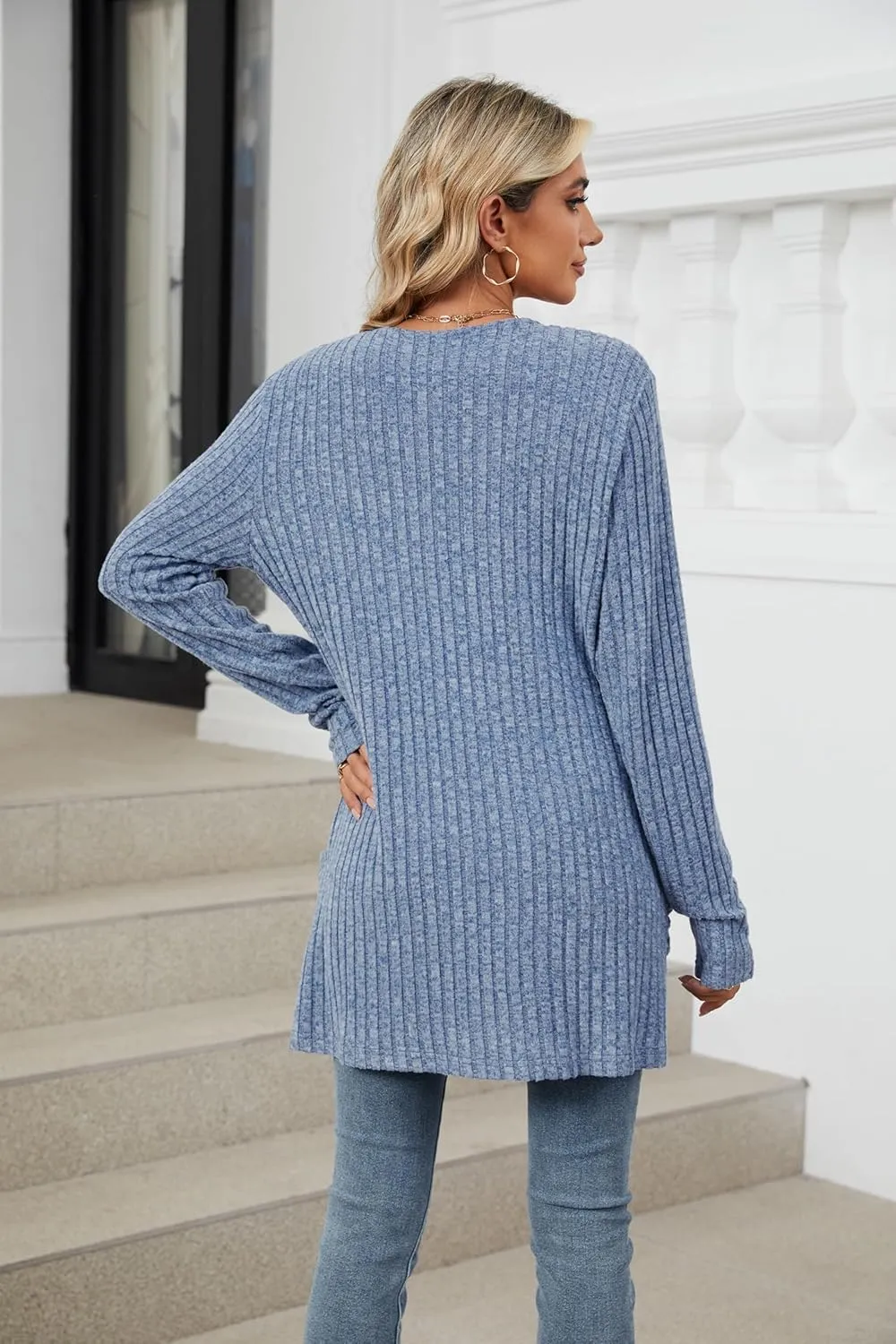 Lightweight Cardigans for Women Fashion Casual Oversized Long Sleeve Cardigan Sweater Loose Dressy Fall Holiday Tops