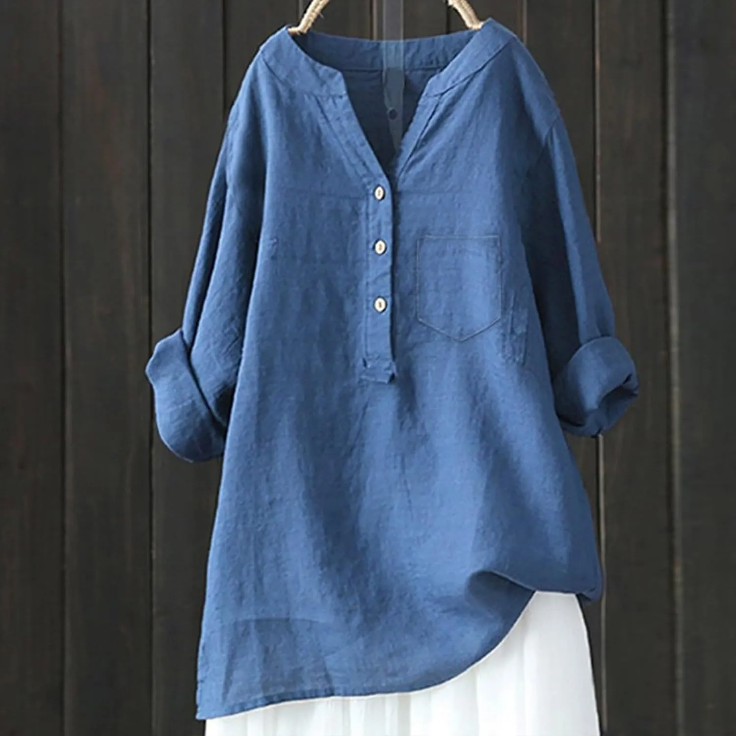 Linen Shirts for Women 2025 Spring Summer Plus Size Long Sleeve Tops Dressy Casual Loose Comfy Work Gauze Blouses