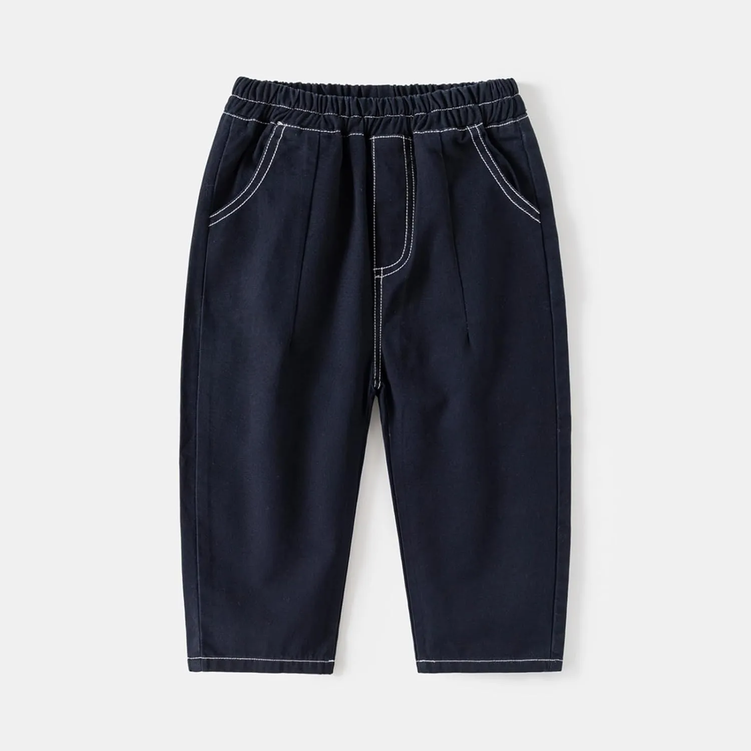 Little Boys Cargo Pants Elastic Waist Casual Pull on Pants Toddler Sweatpants Trousers Active Joggers Pants
