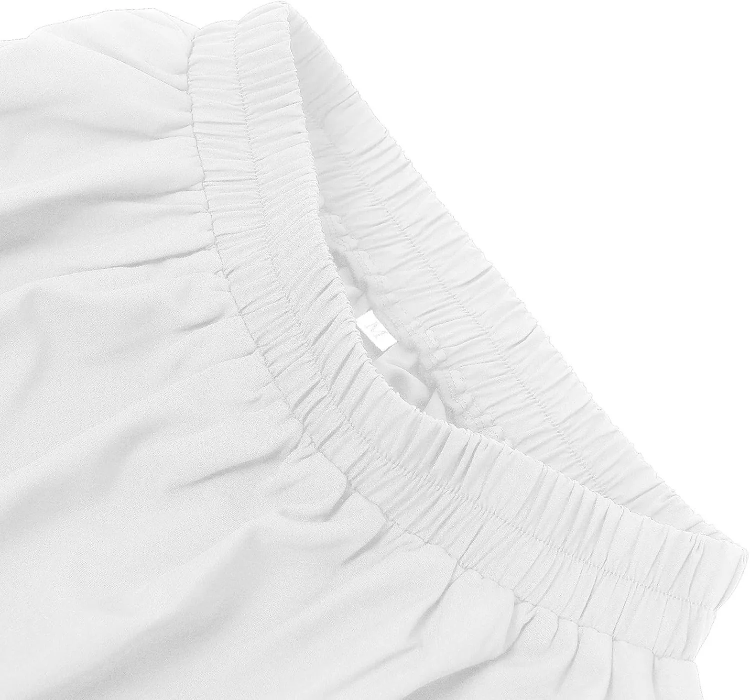 Maxi Skirt for Women Summer Boho Elastic High Waist Pleated A-Line Flowy Ruffle Table Skirts for Rectangle Tables 8ft