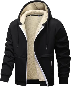 Men Winter Jacket Vintage Long Sleeve Coats: Trendy Print Jackets Classic Sweatshirt Sweaters Hoodie